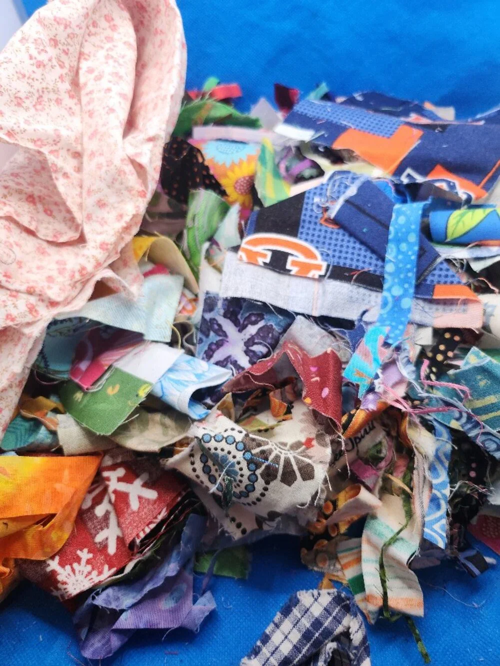 An grab bag of crumbs, confetti, and scraps